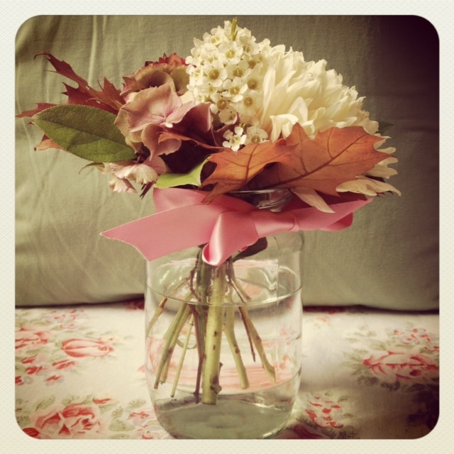 Jam jar flowers