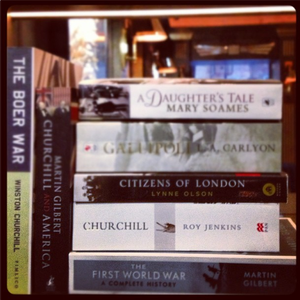 Elegant bookshelves feature books on subjects which Churchill and Clementine would have found fascinating. Gardening, travel, politics etc. Guests are encourage to leaf through them.