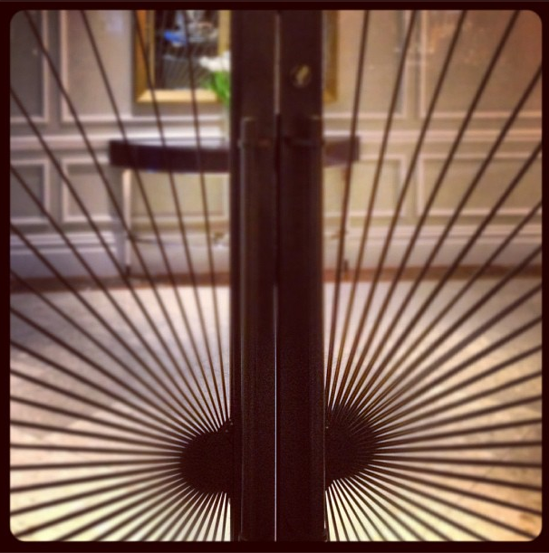 The Churchill Bar's signature sunburst motif
