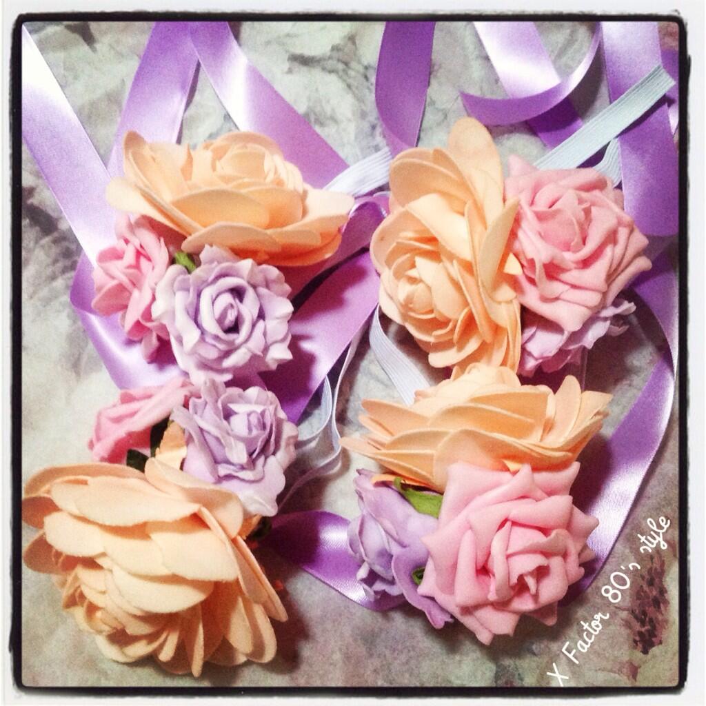'Loving Alice' corsages worn by the X Factor dancers