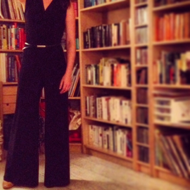 Me in my wide legged jumpsuit - Wallis