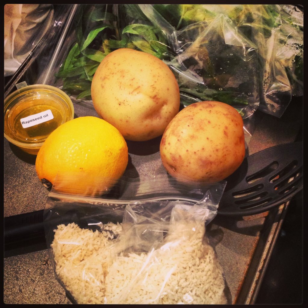 All our ingredients, measured, packaged and labelled for us