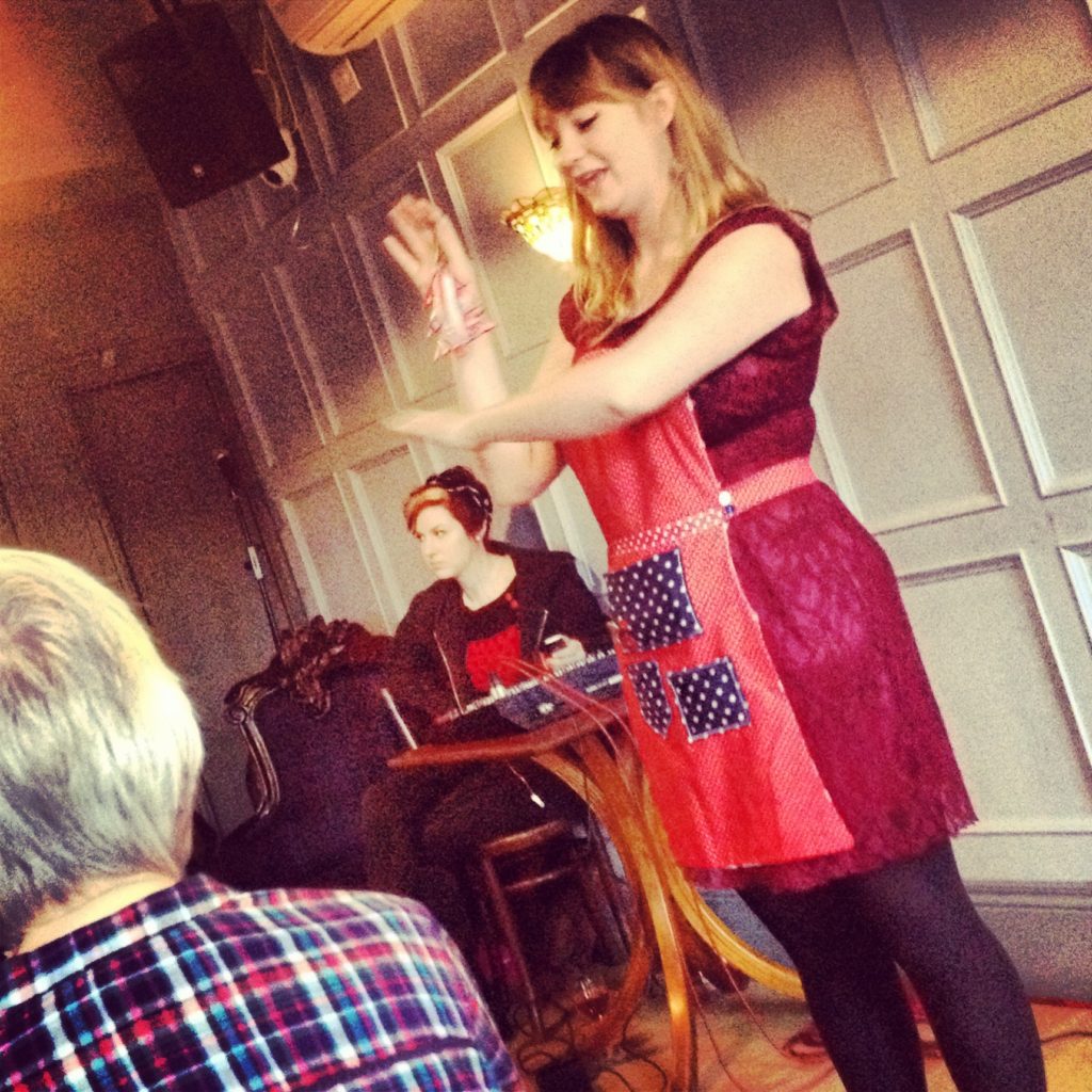 Hannah, giving us a little demonstration...