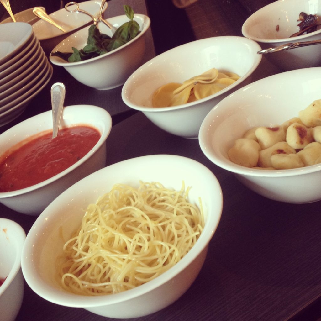 Pasta making station