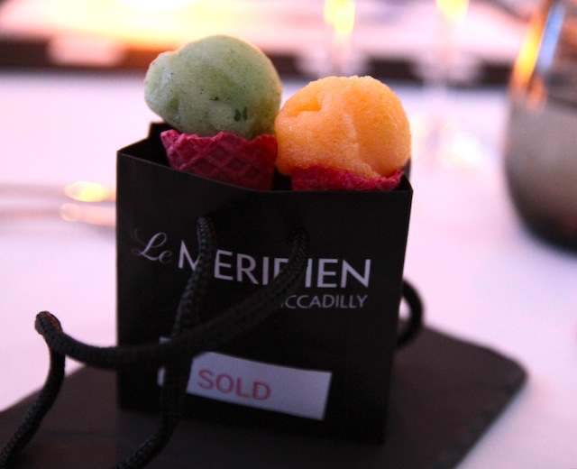 Limited Edition: Bitter lemon, mandarin and mint sorbets
