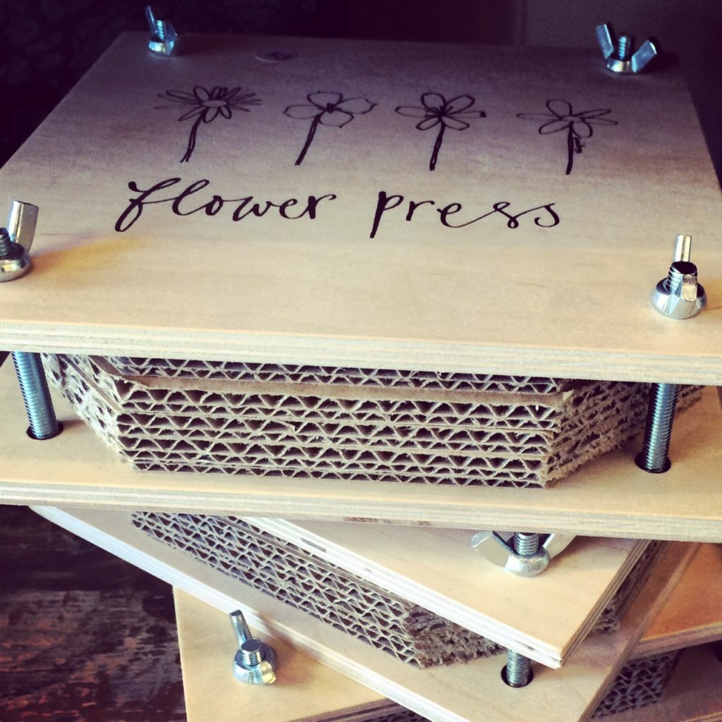 Vintage styled flower presses in Katrina Phillips