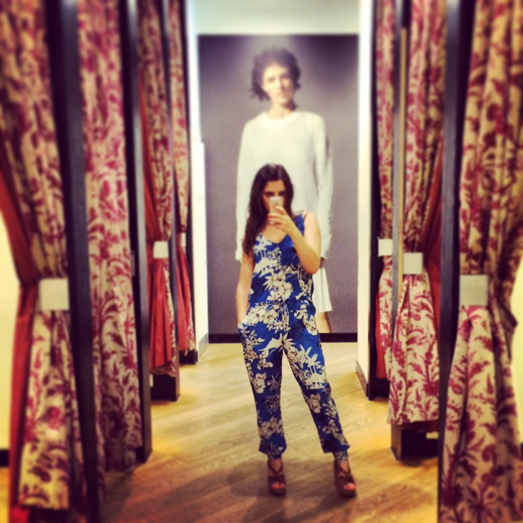 Love this jumpsuit from Topshop - ran across the road from Harrods to Topshop as it was calling me from the window...