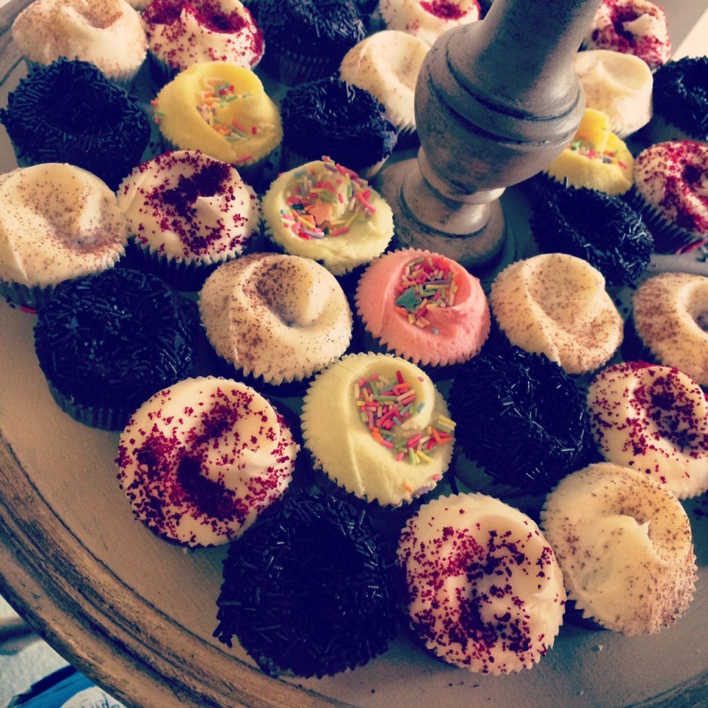 Teeny weeny Hummingbird cupcakes at Debrett's