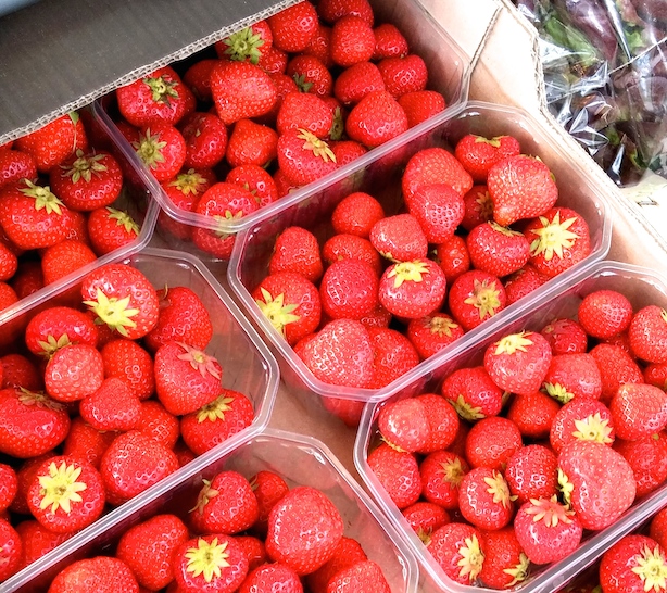 Strawberries on Portobello Road Market