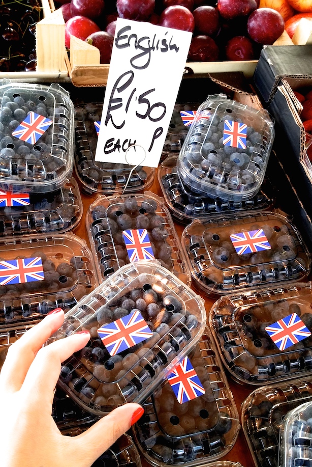 Blueberries at Portobello Road Market