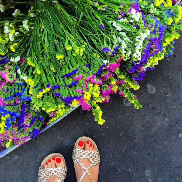 Beautiful flowers outside Holborn Station