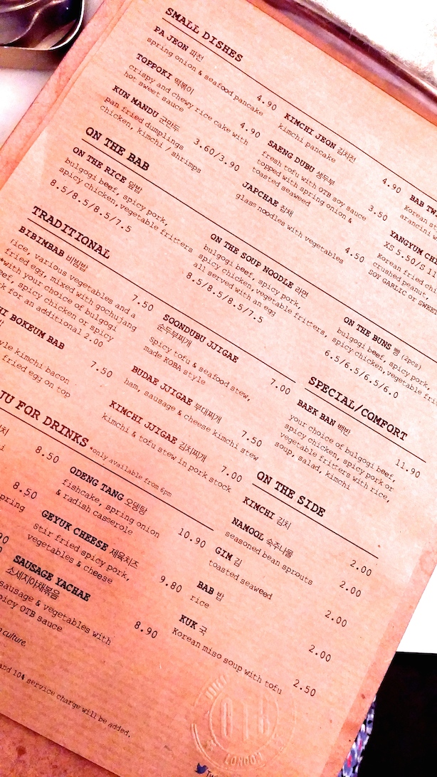 On The Bab - Korean Street Food in Old Street