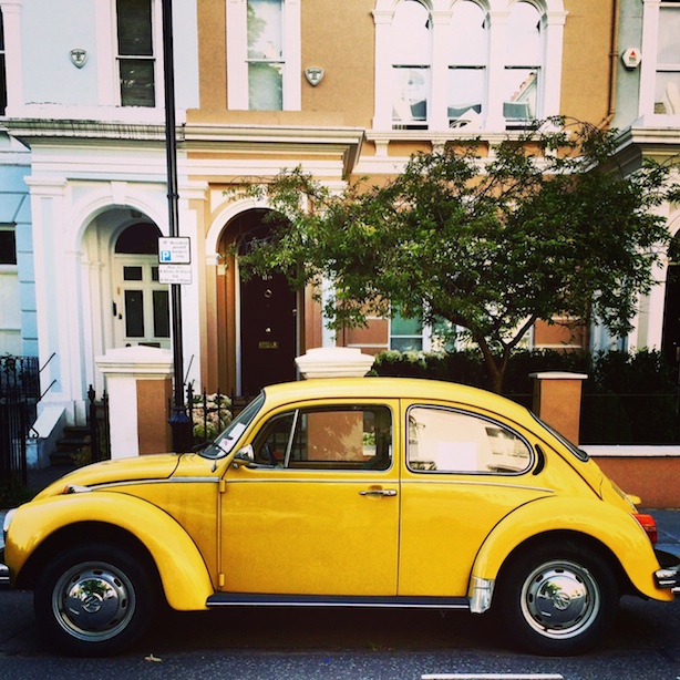 Yellow 1973 Beetle - Poppy Loves