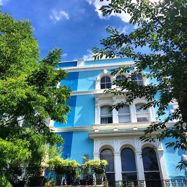 Beautiful buildings in Notting Hill...