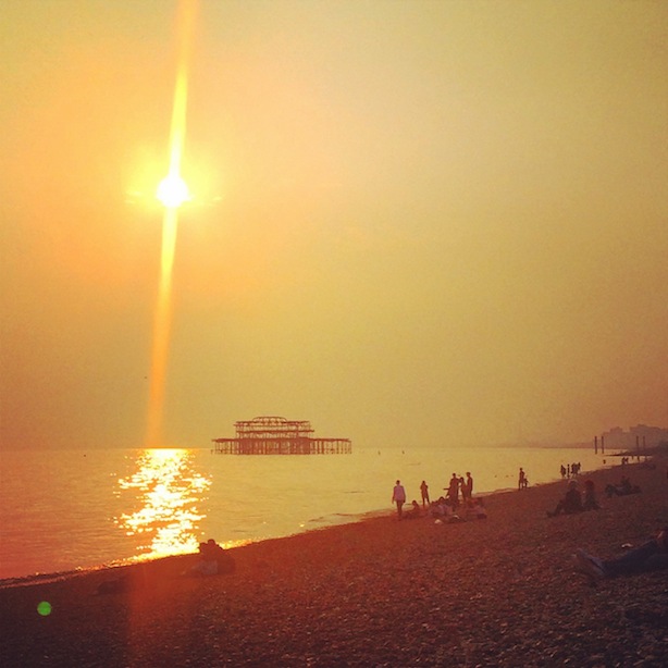 Sunset on Brighton Beach