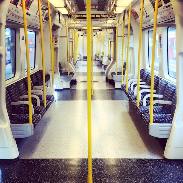 When does this ever happen?! Empty tube carriage at Edgware Road