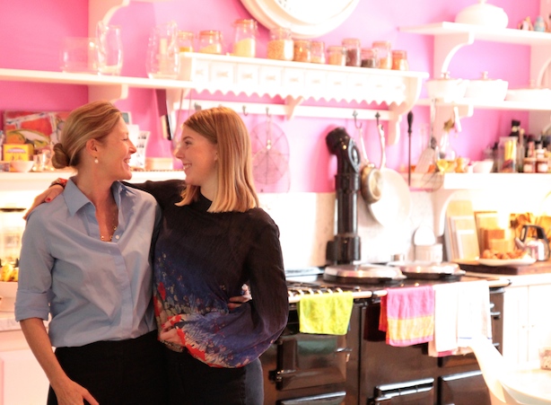 Sophie Conran with daughter, Coco at her home for her Macmillan Coffee Morning