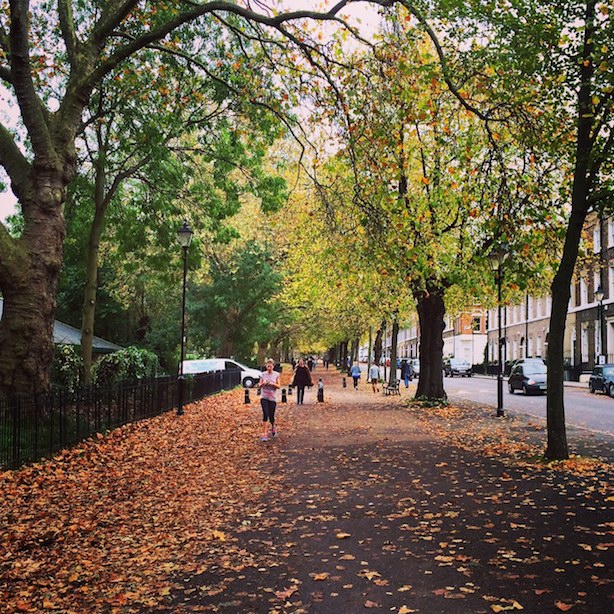 Running in Highbury Fields