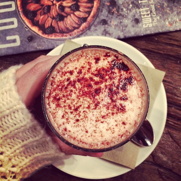 Hot chocolate at Pizza East
