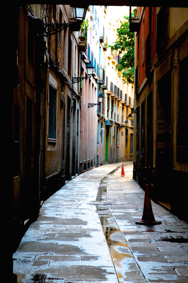 The beautiful streets of Barcelona...