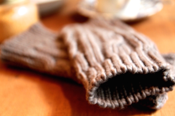 Evie Cable Handwarmers, from Oliver Bonas