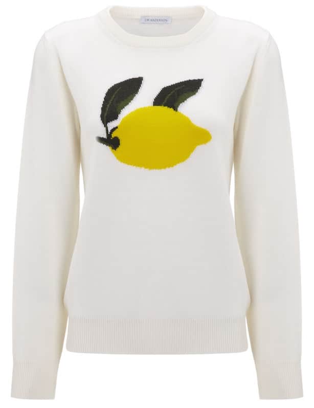 Cream Merino Wool Lemon Jumper by J.W.Anderson