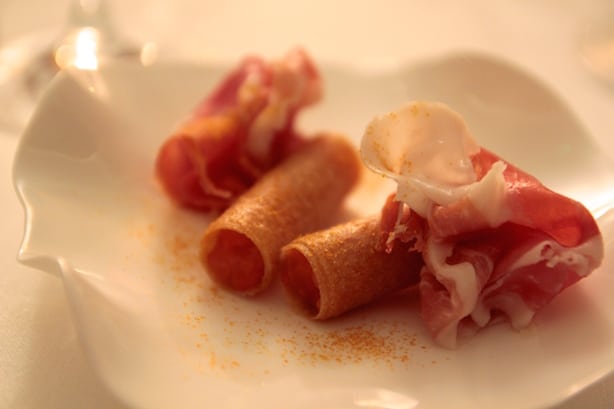Canapés at the Connaught - Hélène Darroze