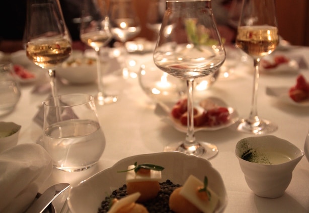 Hélène Darroze at the Connaught's Sommelier table