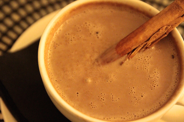 Coconut milk hot chocolate