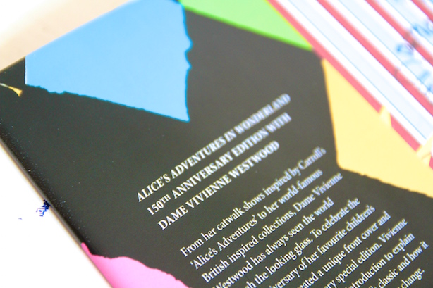 Back of the book - Vivienne Westwood's Alice in Wonderland