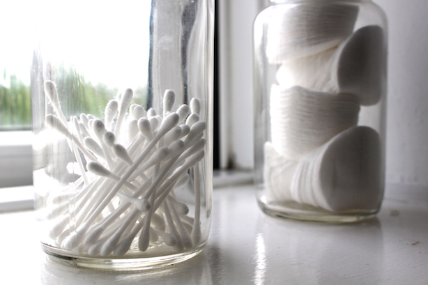 Q Tips in a jar