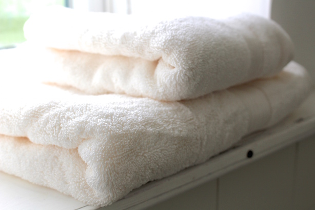 White towels stacked