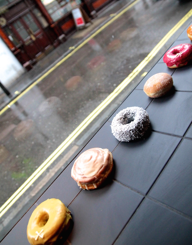 Crosstown Doughnuts in the window