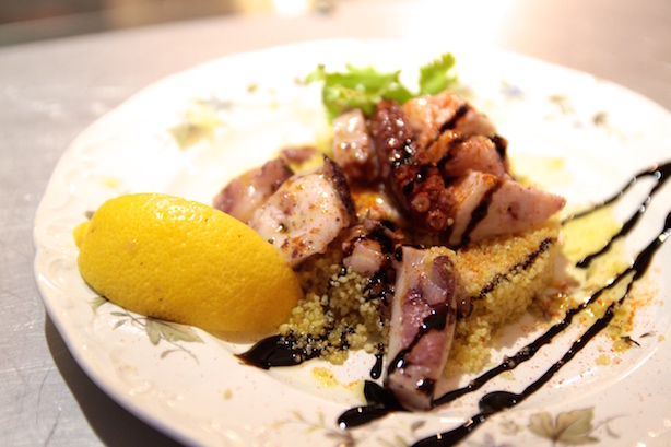 Octopus and couscous at Pescheria Mattiucci