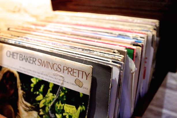 Vinyl records at Pescheria Mattiucci