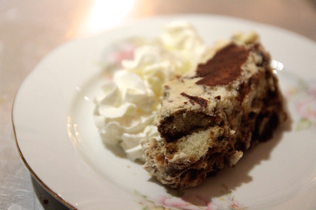 Tiramisu at Pescheria Mattiucci