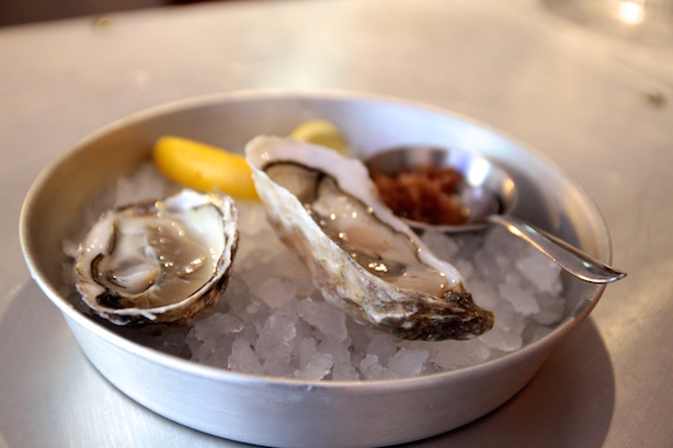 Oysters on ice at Pescheria Mattiucci