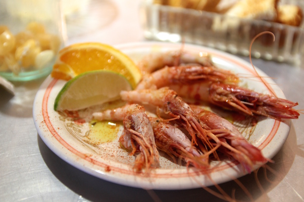 Purple Head Prawns with paprika, from Client at Pescheria Mettiucci