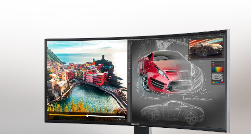 Samsung Curved Monitor Picture by Picture PBP
