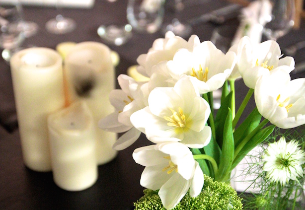 White flowers