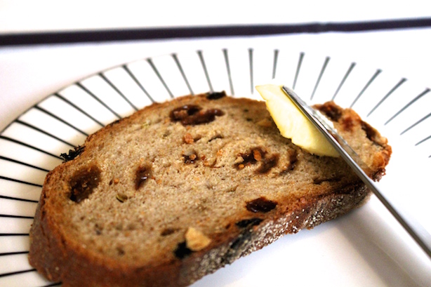 Raisin bread and butter