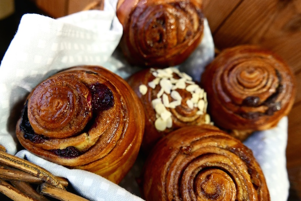 Cinnamon buns at Nordic Bakery
