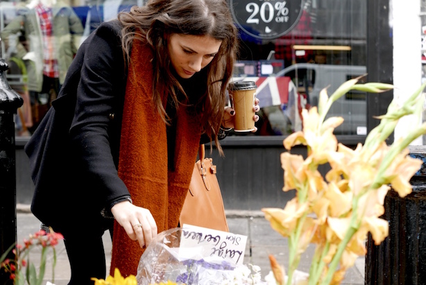 flower stall on Portobello Road