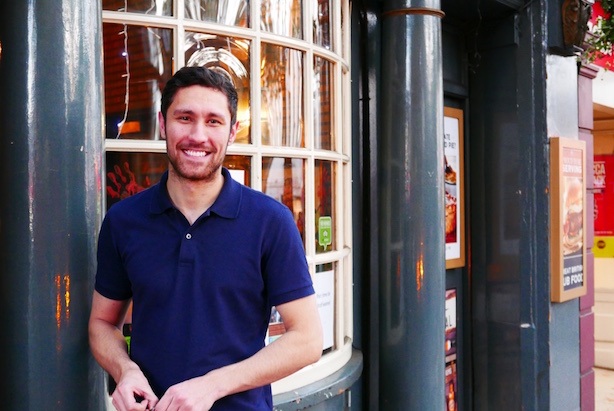 Stefano Widdrington - manager at the Prince of Wales Pub, Kensington Church Street