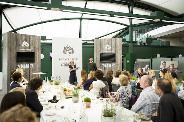 Jacob's Creek Our Table event at Wimbledon with Novak Djokovic Thursday 23rd June 2016.