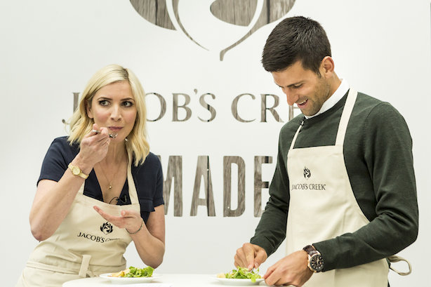 Jacob's Creek Our Table event at Wimbledon with Novak Djokovic Thursday 23rd June 2016.