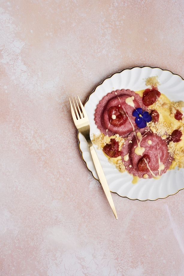 6 - DESSERTS - Rhubarb and Custard Pasta