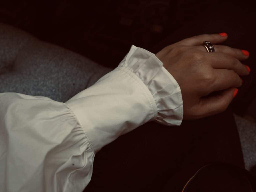 Topshop Frill shirt