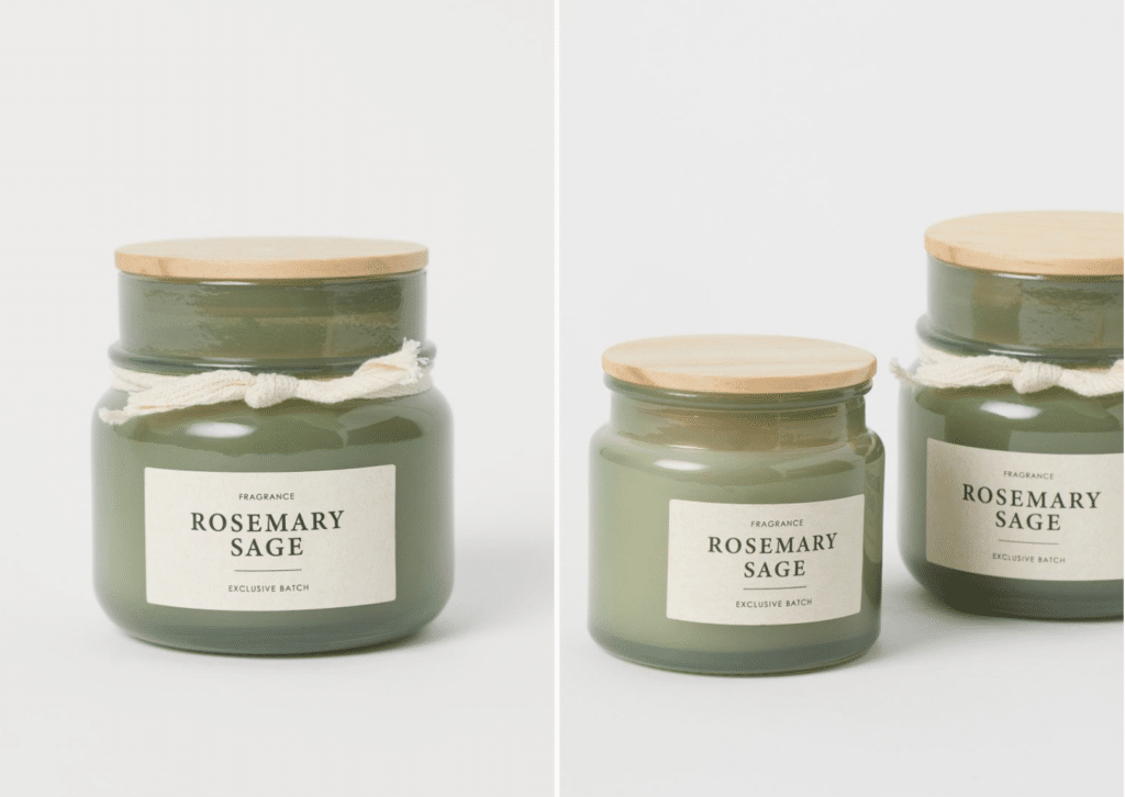 Rosemary and sage candle