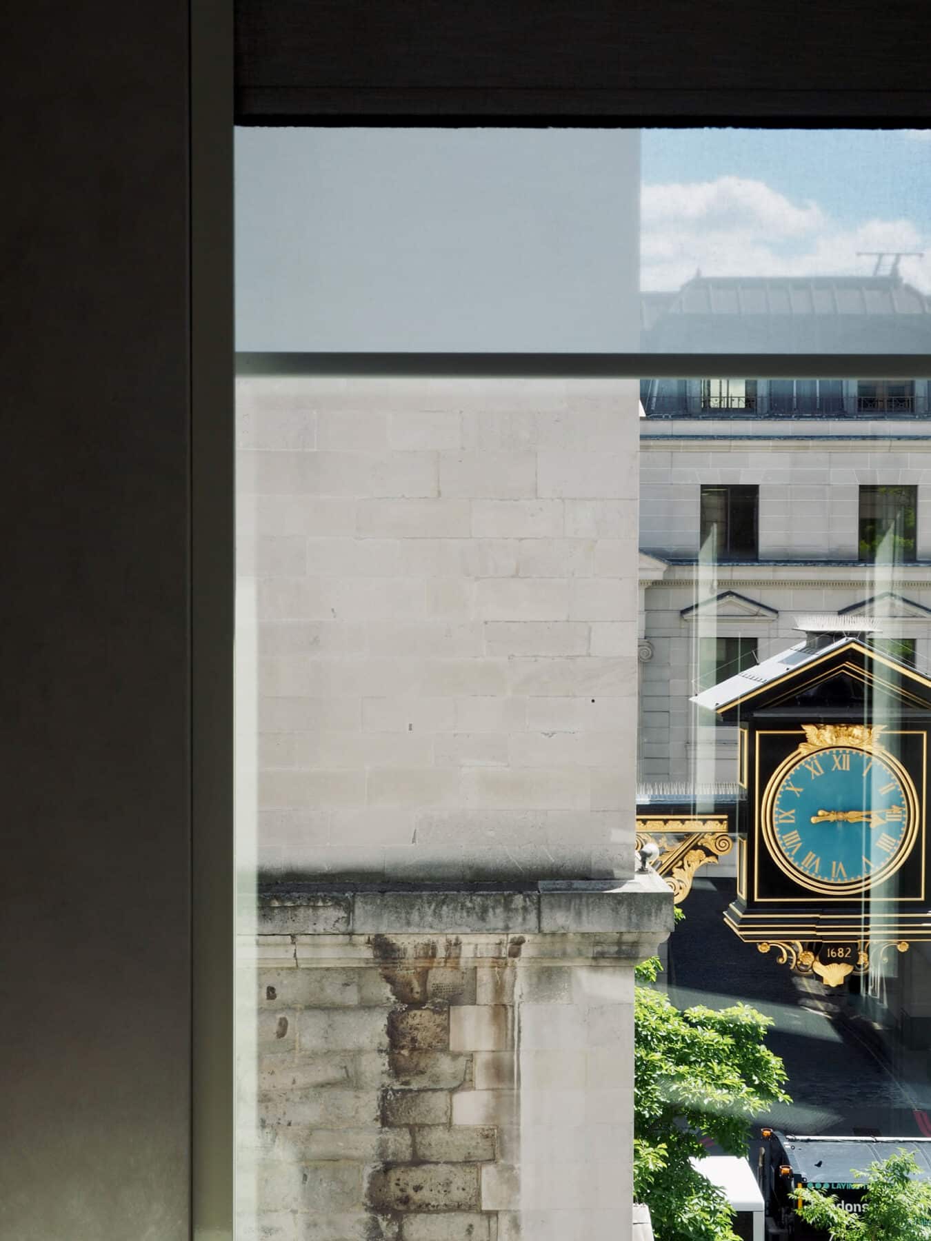 Clock outside my hotel window